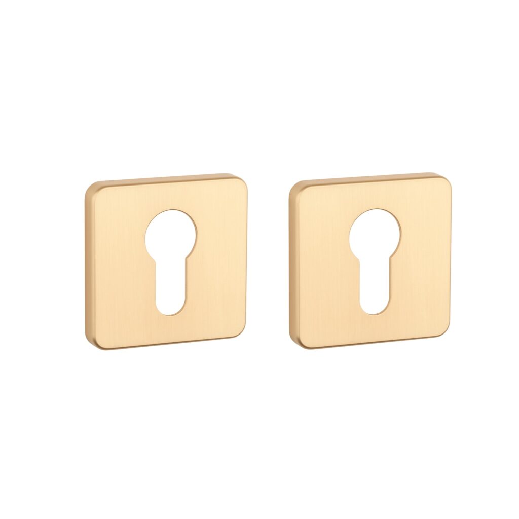 Aprile Premium cilinderplaatjes - Mat goud - AS QS 7S KG PZ