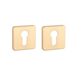 Aprile Premium cilinderplaatjes - Mat goud - AS QS 7S KG PZ