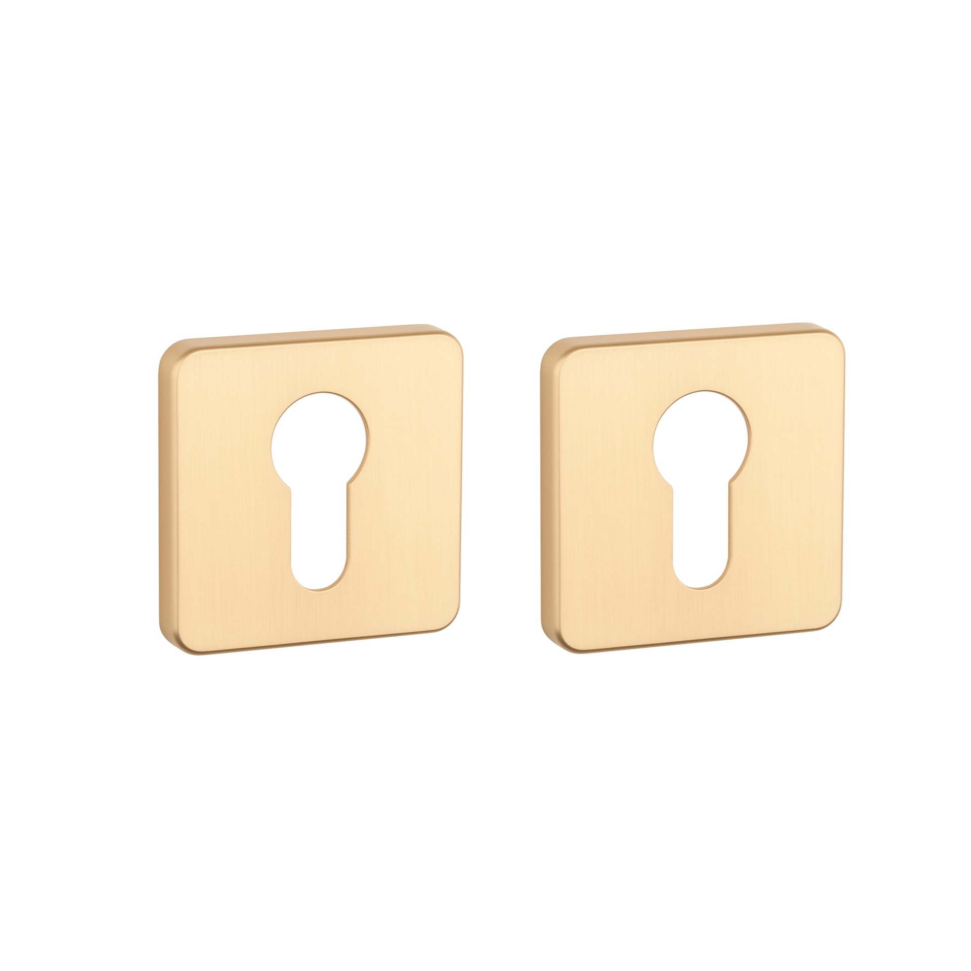 Aprile Premium cilinderplaatjes - Mat goud - AS QS 7S KG PZ