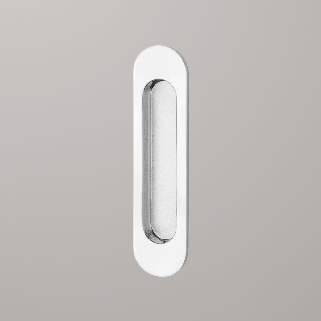 Aprile schuifdeurkom gepolijst chroom